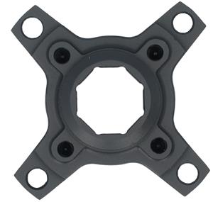 Miranda crank spider 55 mm/104 mm Brose 4 aluminium zwart