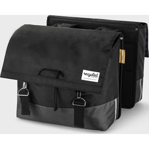 Urban Proof Dubbele fietstas 40L Recycled - Zwart/Grijs