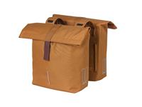 Basil Dubbele fietstas City Camel Brown 32L