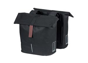 Basil Dubbele fietstas City Black 32L