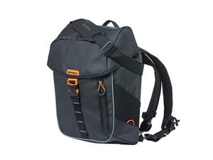 Basil Einzelpacktasche "Miles", schwarz-orange