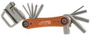 superb Super B multitool TB-FD40 17 functies 73 x 45 mm RVS oranje