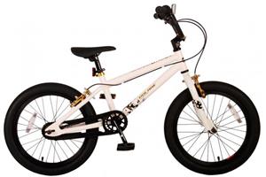 Volare Cool Rider Kinderfahrrad - Jungen - 18 Zoll - Weiß - zwei Handbremsen - Prime Collection weiß