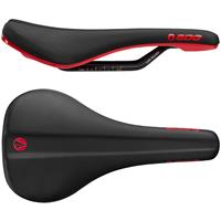 SDG Bel Air 3.0 Lux-Alloy Saddle - Schwarz/Rot  - 140mm Wide