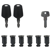 Thule One Key System 6-pack sloten met dezelfde sleutel zwart