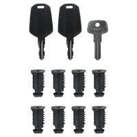 Thule One Key System 8-pack sloten met dezelfde sleutel zwart