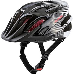 Alpina helm FB JR. 2.0 black-white-red gloss 50-55