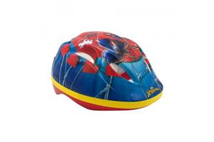 fietshelm Spiderman jongens 51 55 cm blauw/rood