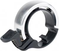 Knog fietsbel Oi 1,5 cm aluminium zwart/zilver maat S