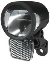 Herrmans voorlicht H Black MR8 dynamo aluminium zwart