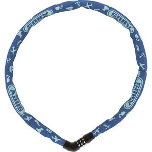 Abus Steel-O-Chain 4804C Symbols Kettenschloss | 75 cm | blue