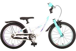 Volare Glamour Kinderfahrrad - Mädchen - 18 Zoll - Perlmutt Mintgrün - Prime Collection