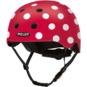 Melon fietshelm dotty white roze maat XXS S