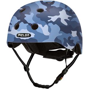 Melon fietshelm camouflage blue blauw maat M L