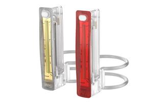 Knog voor en achterlicht Plus 40 lm 14 cm transparant 2 stuks