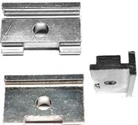 BLS adapterplaat standaard aluminium smal/breed staa lzilver