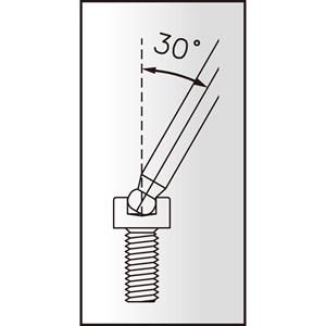 IceToolz inbussleutel Twinhead 2.5 mm kogelkop staal zwart