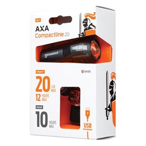 AXA Verlichtingsset  Compactline 20 USB oplaadbaar