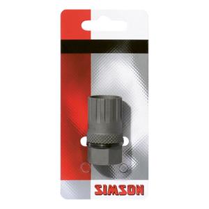 freewheelafnemer 12,8 cm staal grijs