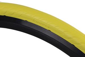Tannus buitenband New Slick Airless 28 x 1.00 (25 622) geel