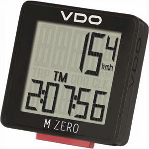 VDO fietscomputer M Zero WR807 zwart/rood