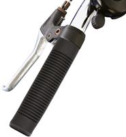 Dresco handvatten 10 cm PVC zwart per set