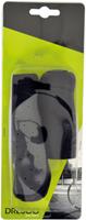Dresco handvatten Ergo Grip ca. 10 cm rubber zwart/grijs per set