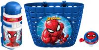 Fietsaccessoireset Marvel Spider-Man Junior Blauw 3-delig