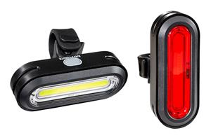 Kryptonite fietsverlichting led Avenue F 100 en R 50 2 delig