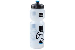 Pro sportbidon 800 ml polyetheen transparant/zwart