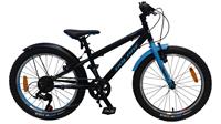 Volare Kinderfiets Rocky 20  6V Mat Zwart Blauw Mat Zwart