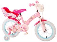 Disney Princess Kinderfahrrad - Mädchen - 14 Zoll - Pink weiß