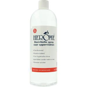 Herôme desinfectie spray Direct navulling 1 liter wit