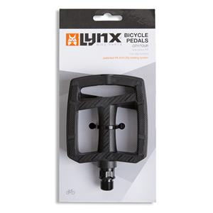 Lynx platformpedalen 9/16 inch antislip tour-/stadsfiets zwart