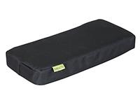 bagagedragerkussen junior 32 x 15 cm polyester zwart