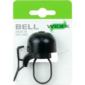 Widek fietsbel Paperclip mini 25,4 mm RVS zwart