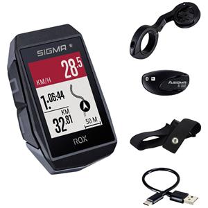 Sigma Fahrradcomputer Rox 11.1 Evo 1000 Mah 6,6 Cm Schwarz 5-teilig