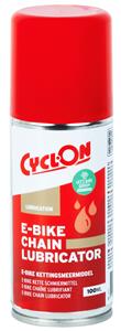 Cyclon kettingsmeermiddel E Bike 100 ml rood/grijs