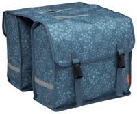 dubbele fietstas Tara 30 liter polyester blauw