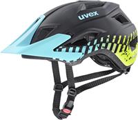 Uvex Access Fahrradhelm GrÃ¶ÃŸe: 52-57 cm, 09 black/aqua/lime mat)