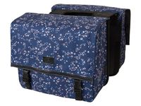 FastRider Dubbele fietstas Nara Mini Flower Blauw 33L