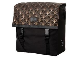 FastRider Enkele fietstas Shopper Nara Deco/Zwart 17L