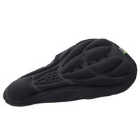 3D siliconen Lycra Nylon & Gel Pad Bicycle Seat Saddle Cover Soft Cushion Fits voor Kinds of Bikes(zwart)