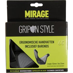 No brand Mirage Handvattenset Grips In Style 134mm Met Barend Zwart/grijs