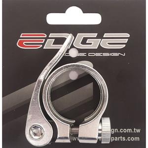 Dobeno Zadelpenklem Edge ø34.9 Aluminium Met Snelspanner - Zilver