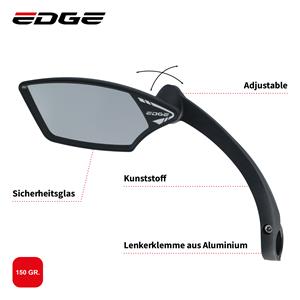 Edge Spiegel  E-Bike Luxe met klem - linkse montage