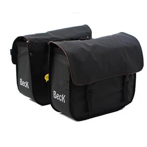 Beck Dubbele Fietstas Organic Bruine bies