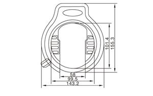 Edge Ringslot  Strong Art2 - Zwart