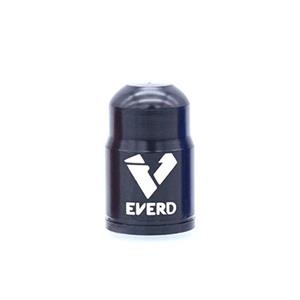 30 PCS EVERD ZH419 Mountain Road Bike Aluminum Alloy Air Mouth Cap Car Tire Dust Door Cover Colour: Schrader (Black)