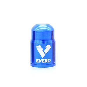 30 PCS EVERD ZH419 Mountain Road Bike Aluminum Alloy Air Mouth Cap Car Tire Dust Door Cover Colour: Schrader (Blue)